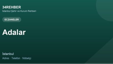 Adalar Eczaneler — 34rehber