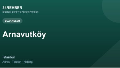 Arnavutköy Eczaneler — 34rehber