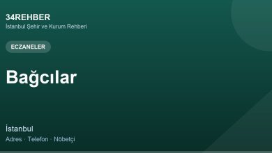Bağcılar Eczaneler — 34rehber