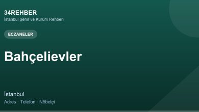 Bahçelievler Eczaneler — 34rehber