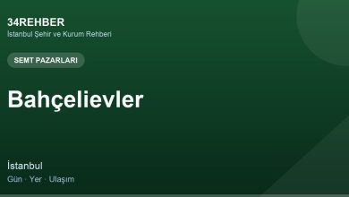 Bahçelievler Semt pazarlari — 34rehber