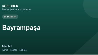 Bayrampaşa Eczaneler — 34rehber