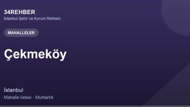Çekmeköy Mahalleler — 34rehber