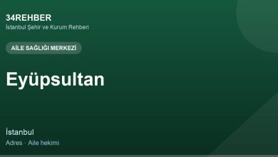 Eyüpsultan Ai̇le sağliği merkezi̇ — 34rehber