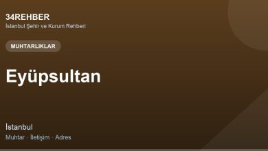 Eyüpsultan Muhtarliklar — 34rehber