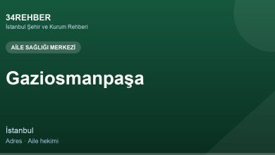 Gaziosmanpaşa Ai̇le sağliği merkezi̇ — 34rehber