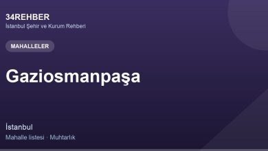 Gaziosmanpaşa Mahalleler — 34rehber