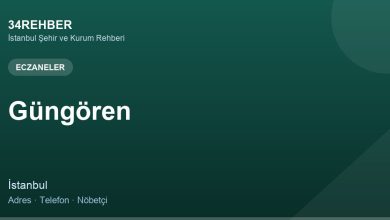 Güngören Eczaneler — 34rehber