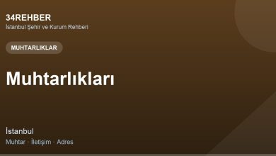 Muhtarlıkları Muhtarliklar — 34rehber