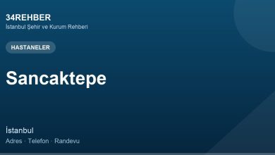 Sancaktepe Hastaneler — 34rehber