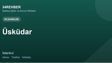 Üsküdar Eczaneler — 34rehber